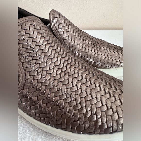 ECCO Metallic Woven Leather Slip On Casual Sneakers Women’s EU40 US9-9.5 - Picture 7 of 14